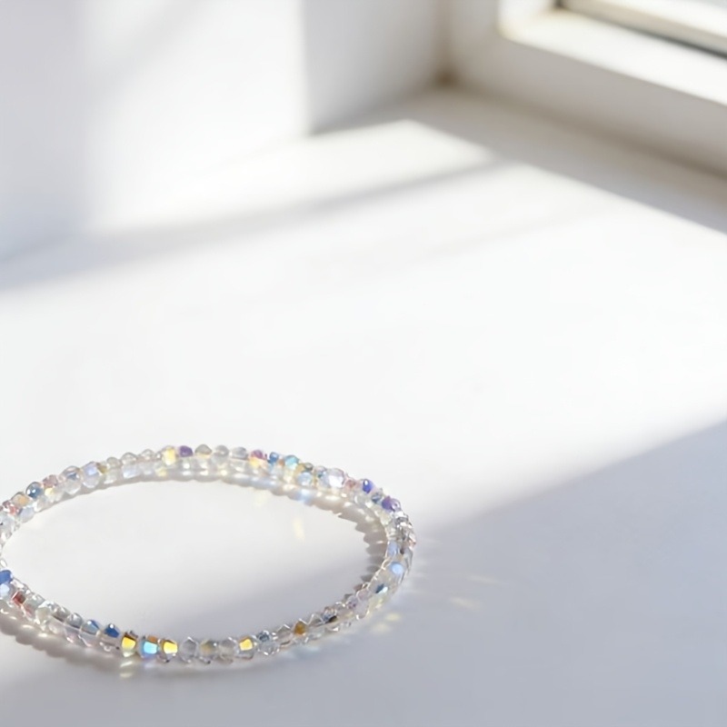 2pc Ultra-Thin Translucent White Bracelet Hand Chain Set